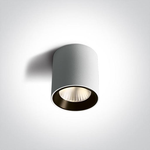 Wall & Ceiling Light White Circular Warm White LED built in 500lm 7W Aluminium One Light SKU:12107K/W/W - Toplightco