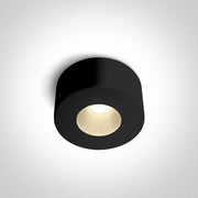 Wall & Ceiling Light Black Circular Warm White LED Dimmable LED built in 500lm 7W Aluminium One Light SKU:12107V/B/W - Toplightco