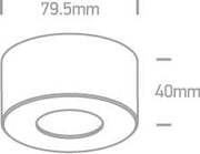 Wall & Ceiling Light White Circular Warm White LED Dimmable LED built in 500lm 7W Aluminium One Light SKU:12107V/W/W - Toplightco