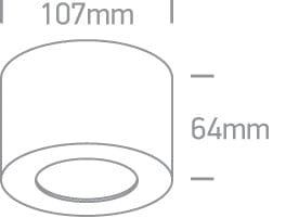 Black Cylinder Led 8w Warm White 230v Dark Light - Toplightco