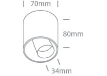 Black 8W LED adjustable ceiling light. 



Supplied with 700mA driver. 



 One Light SKU:12108T/B/W