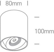 Wall & Ceiling Light White Circular Warm White LED Dimmable LED built in 640lm 8W Aluminium One Light SKU:12108X/W/W - Toplightco