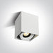 Wall & Ceiling Light White Rectangular Warm White LED Dimmable LED built in 640lm 8W Aluminium One Light SKU:12108XA/W/W - Toplightco
