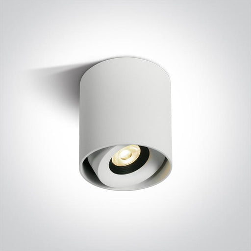 Wall & Ceiling Light White Circular Warm White LED Dimmable LED built in 640lm 8W Aluminium One Light SKU:12108X/W/W - Toplightco