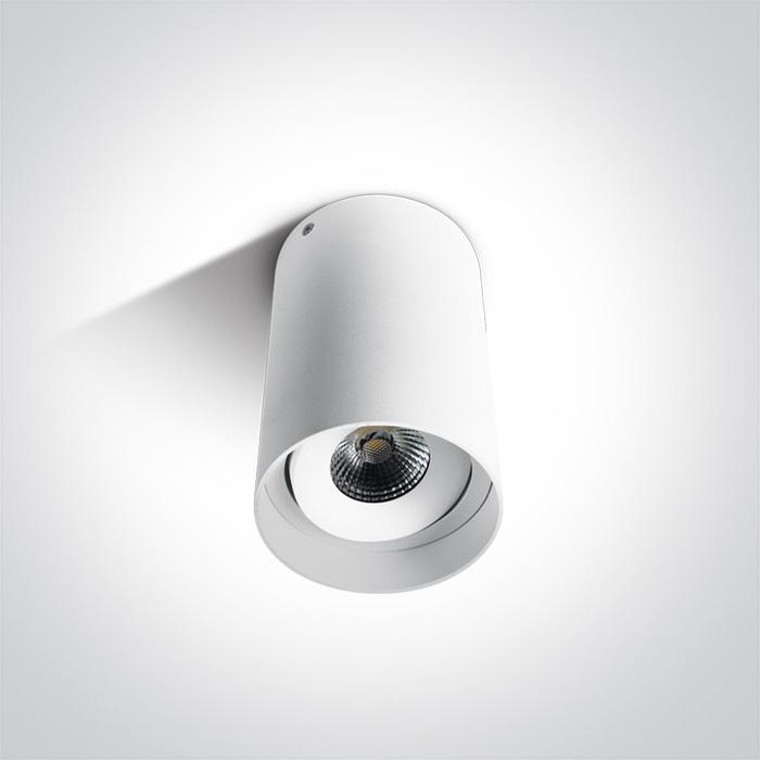Wall & Ceiling Light White Circular Warm White LED built in 800lm 10W Die Cast One Light SKU:12110D/W/W - Toplightco