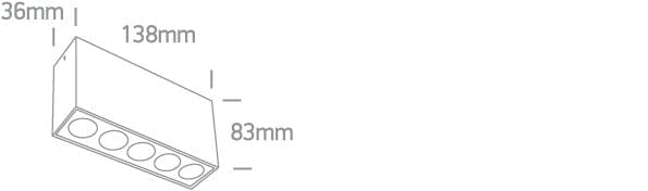 Black 12W Low Glare surface ceiling spotlight, IP20.

Complete with 700mA driver.

 One Light SKU:12112H/B/W