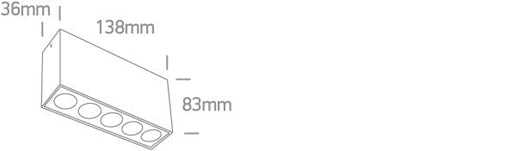 Black 12W Low Glare surface ceiling spotlight, IP20.

Complete with 700mA driver.

 One Light SKU:12112H/B/W