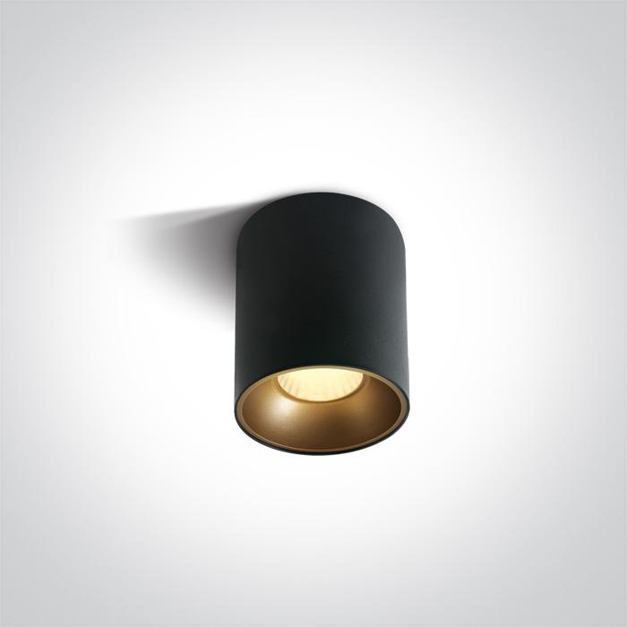 Wall & Ceiling Light Black Circular Warm White LED built in 960lm 12W Die Cast + Plastic One Light SKU:12112Z/B/W - Toplightco