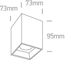 Wall & Ceiling Light White Rectangular Warm White LED built in 960lm 12W Die Cast + Plastic One Light SKU:12112ZA/W/W - Toplightco