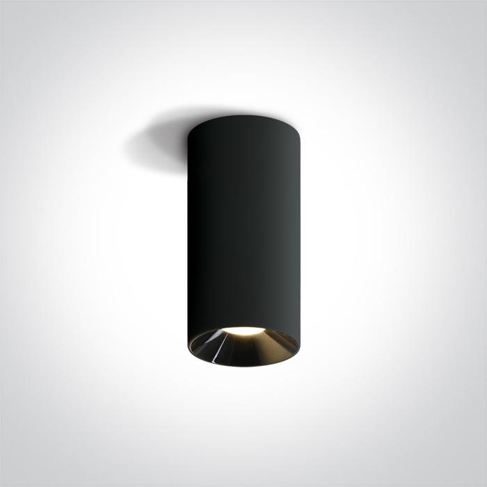 Wall & Ceiling Light Black Circular Warm White LED built in 1200lm 15W Aluminium + Plastic One Light SKU:12115D/B/W - Toplightco