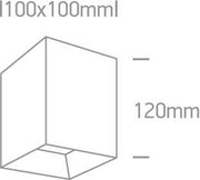 Wall & Ceiling Light White Rectangular Warm White LED built in 1200lm 15W Aluminium One Light SKU:12115HA/W/W - Toplightco