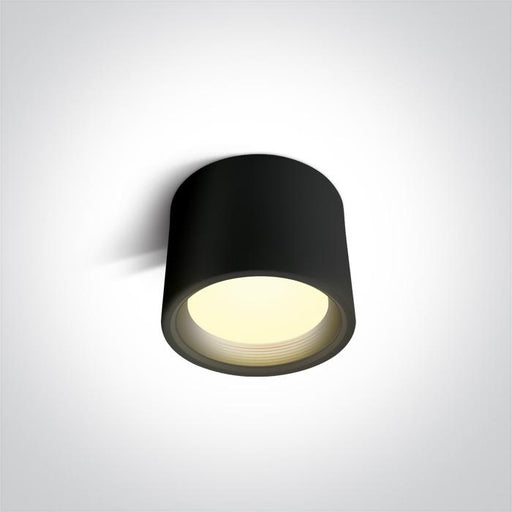 Wall & Ceiling Light Black Circular Warm White LED built in 1280lm 15W Aluminium One Light SKU:12115L/B/W - Toplightco