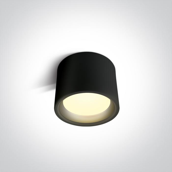 Wall & Ceiling Light Black Circular Warm White LED built in 1280lm 15W Aluminium One Light SKU:12115L/B/W - Toplightco