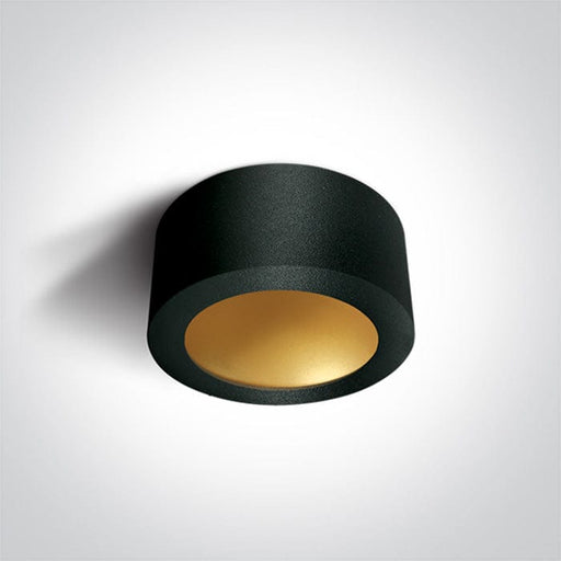 LED Downlight Black-Brass Circular Warm White LED built in 800lm 16W Die Cast One Light SKU:12116FD/B/BS - Toplightco