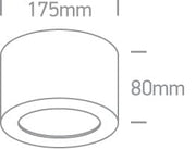 LED Downlight Black-Brass Circular Warm White LED built in 800lm 16W Die Cast One Light SKU:12116FD/B/BS - Toplightco