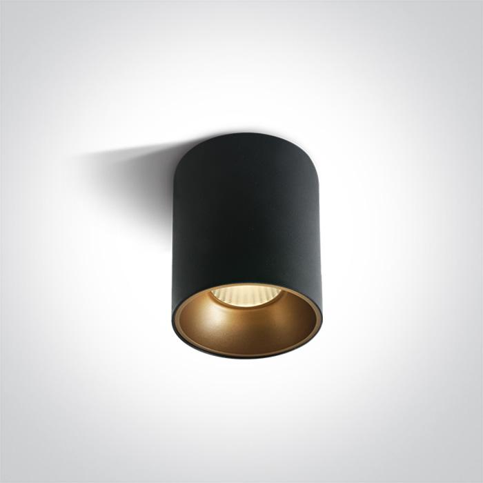 Wall & Ceiling Light Black Circular Warm White LED built in 1600lm 20W Die Cast + Plastic One Light SKU:12120Z/B/W - Toplightco