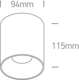 Wall & Ceiling Light White Circular Warm White LED built in 1600lm 20W Die Cast + Plastic One Light SKU:12120Z/W/W - Toplightco