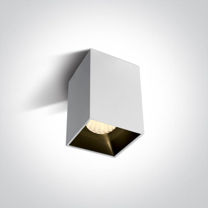 Wall & Ceiling Light White Rectangular Warm White LED built in 1600lm 20W Die Cast + Plastic One Light SKU:12120ZA/W/W - Toplightco
