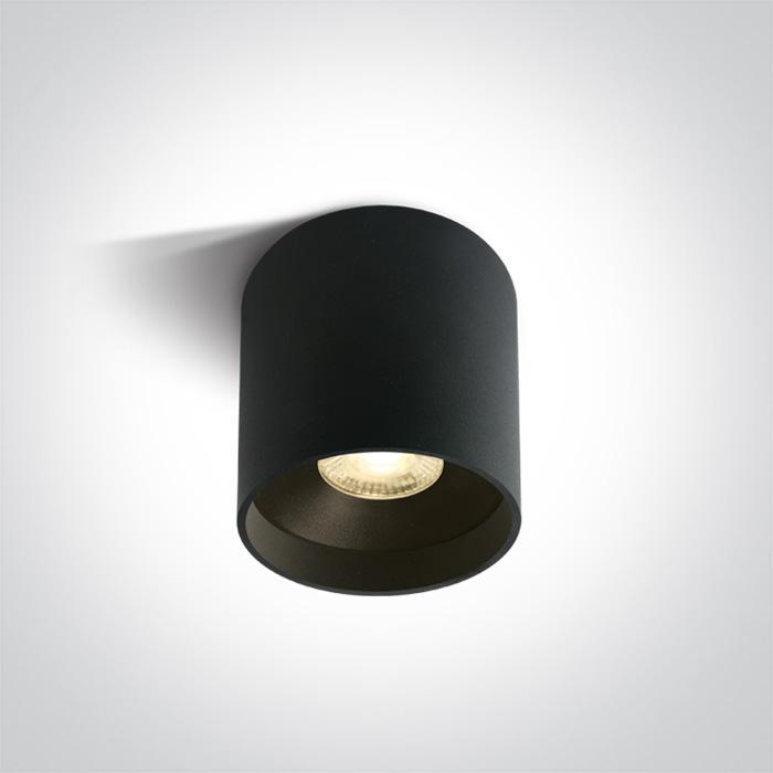 Wall & Ceiling Light Black Circular Warm White LED built in 1500lm 22W Die Cast One Light SKU:12122C/B/W - Toplightco