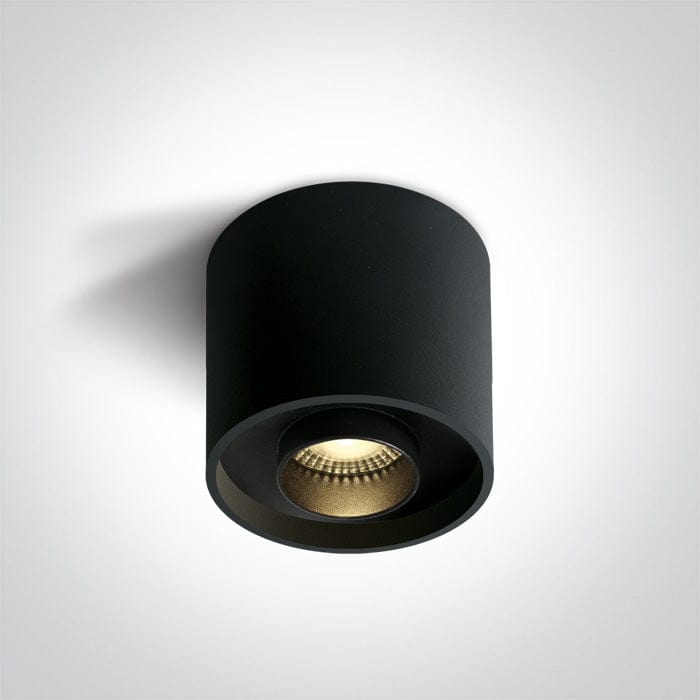 Black Led 22w Warm White Ip20 230v Ceiling Dark Light SKU: 12122D/B/W - Toplightco