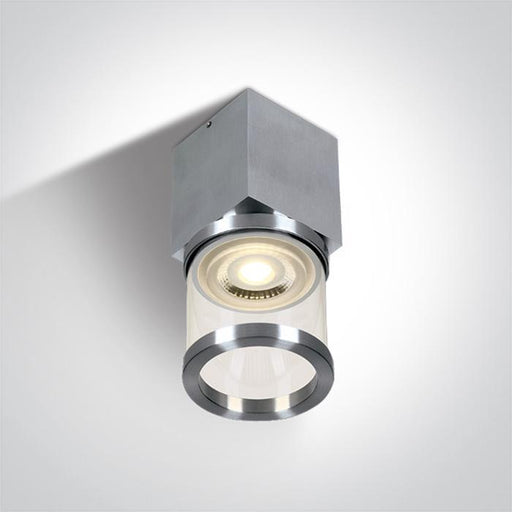 Wall & Ceiling Light Aluminium Circular Replaceable lamp 35W Natural Aluminium One Light SKU:12124/AL - Toplightco