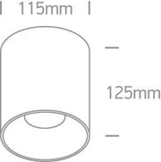 Wall & Ceiling Light White Circular Warm White LED built in 2400lm 30W Die Cast + Plastic One Light SKU:12130Z/W/W - Toplightco