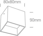 Wall & Ceiling Light Black Circular Replaceable lamp 50W Natural Aluminium One Light SKU:12134/B - Toplightco