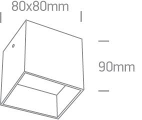 Wall & Ceiling Light Black Circular Replaceable lamp 50W Natural Aluminium One Light SKU:12134/B - Toplightco