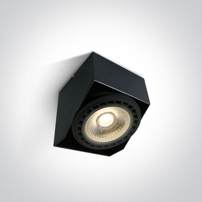 Wall & Ceiling Light Black Circular Dimmable Replaceable lamp 75W Die Cast One Light SKU:12138G/B - Toplightco