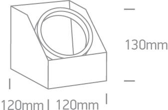 Wall & Ceiling Light Grey Circular Dimmable Replaceable lamp 75W Die Cast One Light SKU:12138G/G - Toplightco