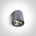 Wall & Ceiling Light Grey Circular Replaceable lamp 75W Die Cast One Light SKU:12140/G - Toplightco