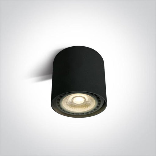 Wall & Ceiling Light Black Circular Replaceable lamp 15W Aluminium One Light SKU:12144/B - Toplightco