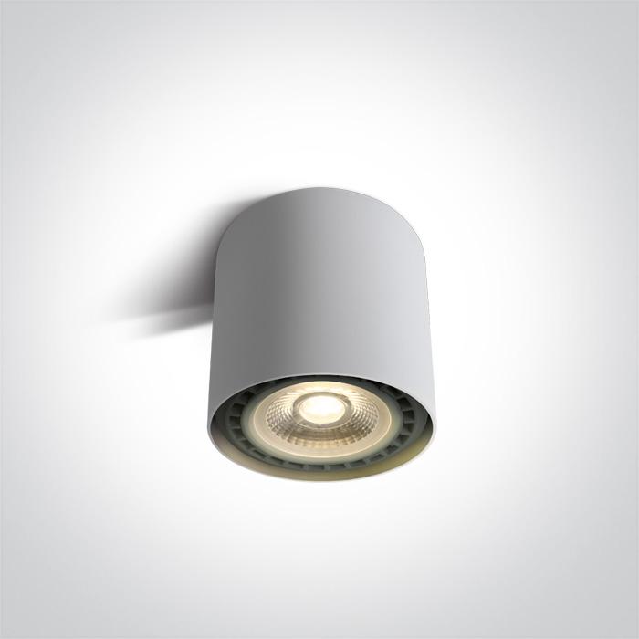 Wall & Ceiling Light White Circular Replaceable lamp 15W Aluminium One Light SKU:12144/W - Toplightco