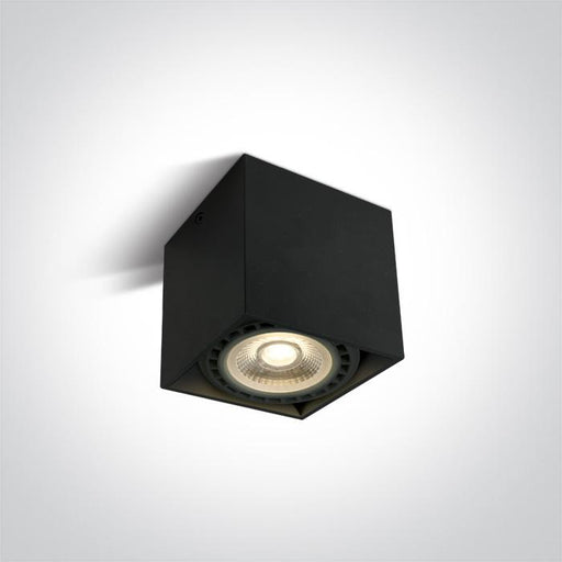 Wall & Ceiling Light Black Rectangular Replaceable lamp 15W Aluminium One Light SKU:12144A/B - Toplightco