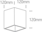 Wall & Ceiling Light Black Rectangular Replaceable lamp 15W Aluminium One Light SKU:12144A/B - Toplightco