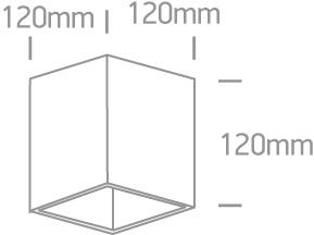 Wall & Ceiling Light Black Rectangular Replaceable lamp 15W Aluminium One Light SKU:12144A/B - Toplightco