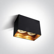 Wall & Ceiling Light Black Rectangular Replaceable lamp 10W Aluminium One Light SKU:12205NA/B - Toplightco