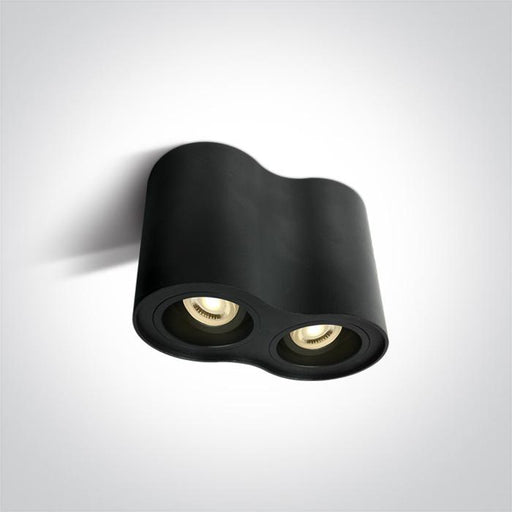 Wall & Ceiling Light Black Circular Replaceable lamp 2x10W Aluminium One Light SKU:12205Y/B - Toplightco