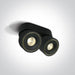 Wall & Ceiling Light Black Circular Warm White LED built in 2x600lm 2x8W Aluminium One Light SKU:12208LA/B/W - Toplightco