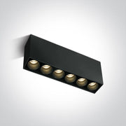 Wall & Ceiling Light Black Rectangular Warm White LED built in 1200lm 15W Aluminium One Light SKU:12606C/B/W - Toplightco