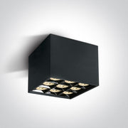 Wall & Ceiling Light Black Rectangular Warm White LED built in 2400lm 30W Aluminium One Light SKU:12906B/B/W - Toplightco