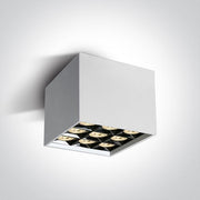 Wall & Ceiling Light White Rectangular Warm White LED built in 2400lm 30W Aluminium One Light SKU:12906B/W/W - Toplightco