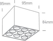 Wall & Ceiling Light Black Rectangular Warm White LED built in 1600lm 20W Aluminium One Light SKU:12906C/B/W - Toplightco