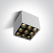 Wall & Ceiling Light White Rectangular Warm White LED built in 1600lm 20W Aluminium One Light SKU:12906C/W/W - Toplightco