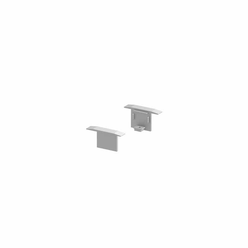 SLV 1000472 GRAZIA 10 Recessed profile endcaps, 2 pcs., alu - Toplightco