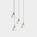 LEDS-C4 Pendant Light veneto surfaced 4 bodies led 20w 2700k dali black 268lm 15-7597-60-DO - Toplightco