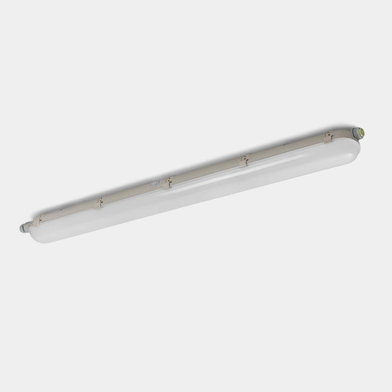 LEDS-C4 Outdoor Ceiling light ip65 solid 1320mm emergency led 27.4w 4000k grey 2872lm 15-E006-34-OE - Toplightco