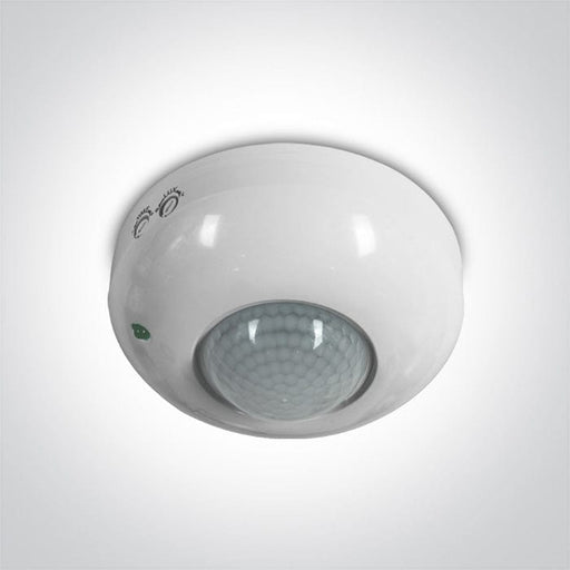 White 230V 300W(LED) 1200W(Incadescent) Ceiling Infrared Motion Sensor.

Detection area, hold time and daylight sensor are adjustable

via rotary switches

Complies with standard EN60669 

 One Light SKU:22012