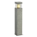 SLV 231411 ARROCK GRANITE 70 bollard light, granite, salt & pepper, E27, max. 15W, IP44 - Toplightco