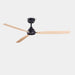 FAN XALOC Ø1320MM BLACK LIGHT WOOD SKU: 30-8341-05-93 - Toplightco